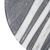 Contemporary Round Geometric Abstract 3-Piece Wall Decor Set - Dark Grey